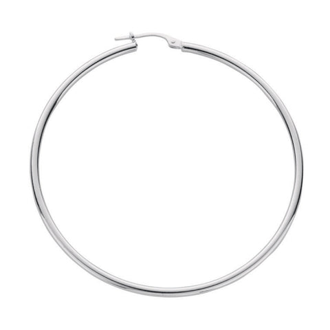 925 Sterling Silver Hoop Earrings 52mm