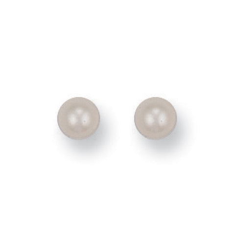 9ct Yellow Gold 5mm Cultured Pearl Studs