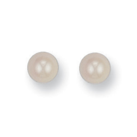 9ct Yellow Gold 6mm Cultured Pearl Studs
