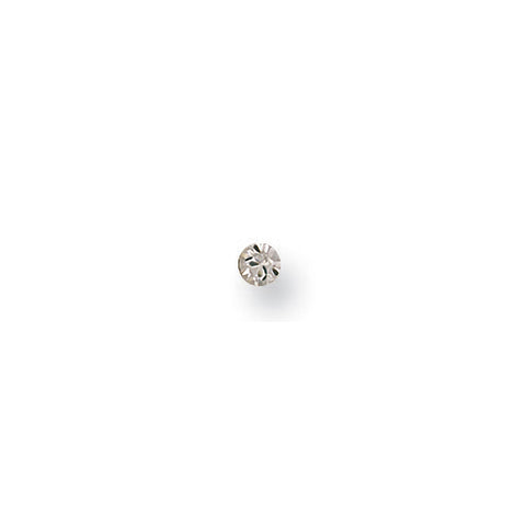 9ct Yellow Gold White Cubic Zirconia Nose Stud