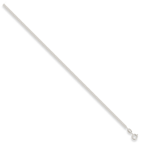925 Sterling Silver 2mm Traditional Classic Curb Chain