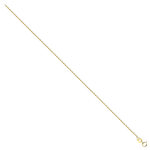 Yellow Gold 0.9mm Diamond Cut Belcher Chain