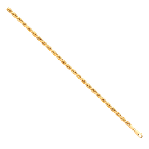 9ct Yellow Gold 2.0mm Hollow Rope Chain