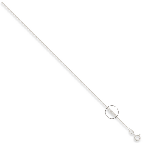 925 Sterling Silver 1.5mm Traditional Classic Curb Chain